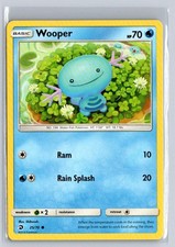 Wooper 25/70 Common Dragon Majesty Pokemon Lightly Played