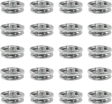 20 Sets 12Mm Metal Snap Buttons, Fasteners Sew on Buttons Press Studs, Dia Snaps