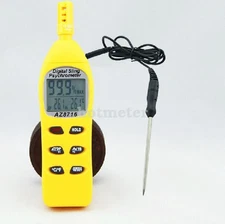 AZ-8716 Digital Psychrometer Temperature Humidity Meter Hygrometer Dew Wet ✦Kd #F