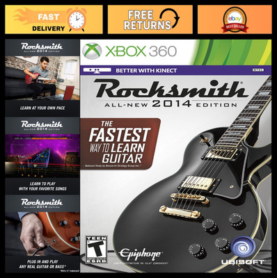 Rocksmith 2014 Edition for Xbox 360 - Guitar Learning Game with Cable Included
