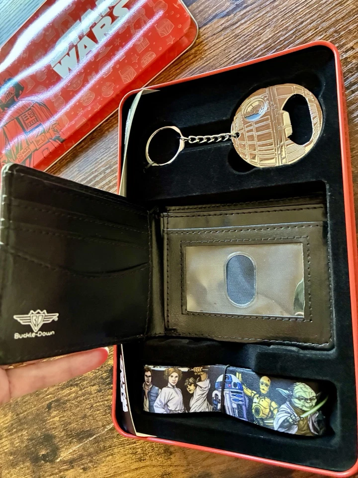 Buckle-Down Star Wars Set Lanyard, Wallet, Death Star Bottle Opener Keychain New - Image 2 of 3