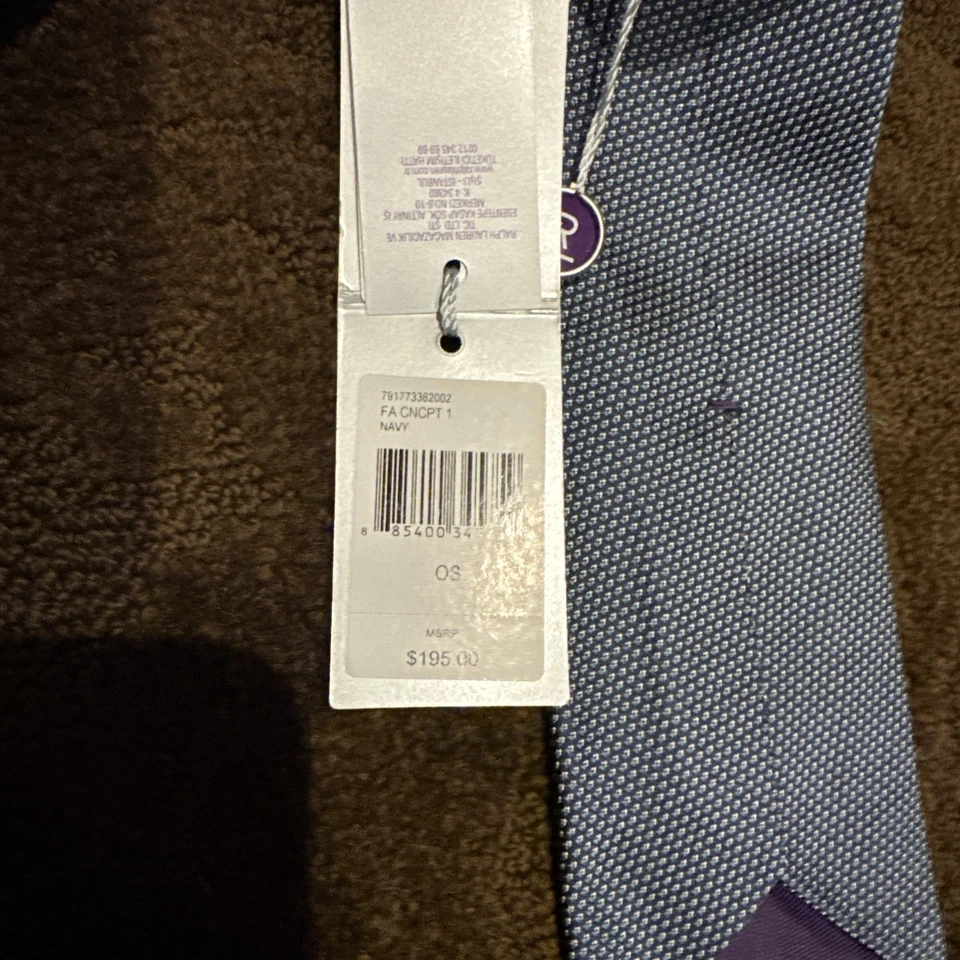 Corbata Ralph Lauren etiqueta púrpura nueva con etiquetas $195 Foto 4 de 4