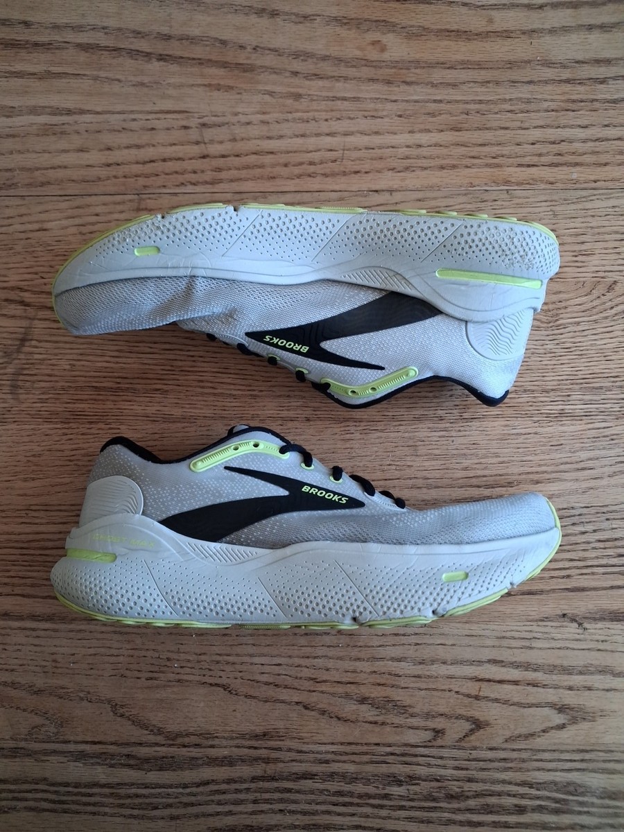 Brooks Ghost Max Shoes Mens Size 9.5 White Neutral Cushion Running 1104061D071 Brooks Men Ghost Max 1104061D071 Beige Running Shoes  main image 3