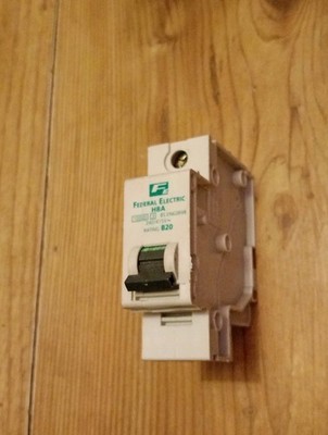 Federal Electric HCA 20 Amp Typ B 20 A B 20 Stablok HCA geprüft SCHNELLER VERSAND 