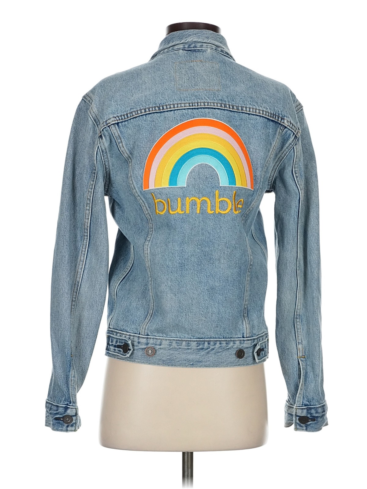 Levi's Women Blue Denim Jacket S thumbnail 2