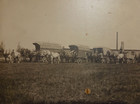 1900s CABINET PHOTO PAINESVILLE OH A. A. CALLENDAR MOVERS HORSE DRAWN WAGONS — photo 2