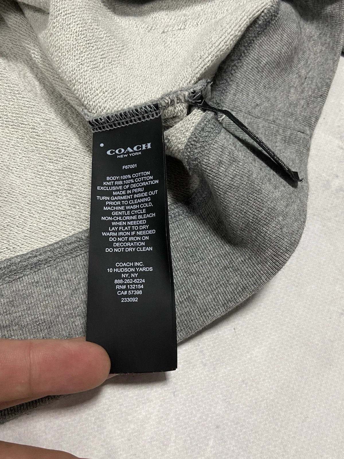 Felpa con cappuccio Coach New York grande logo vintage