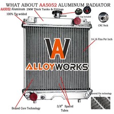 For Kubota U15 U17 U15-3 U17-3 Excavator Model Aluminum Radiator #RA22142300