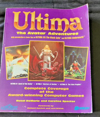 Ultima The Avatar Adventures First print first ed. 