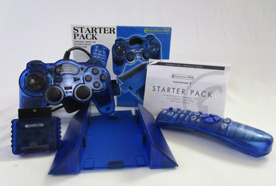 Controller für Playstation 2 Competition Pro Starter Pack  Blau , NEU