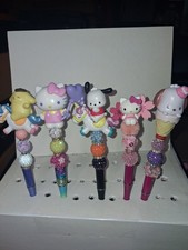 Custom beaded pens. Bling Hello Kitty Luxury Gifts. Basket filler. Journal.teen