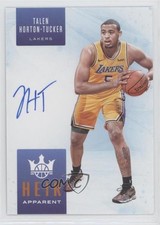 2019 Panini Court Kings Heir Apparent Citrine /49 Talen Horton-Tucker Auto 02ez