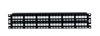 Panduit - NKPP48FMY - Panduit NetKey 48 Port Modular Patch Panel - 48 x RJ-45 -