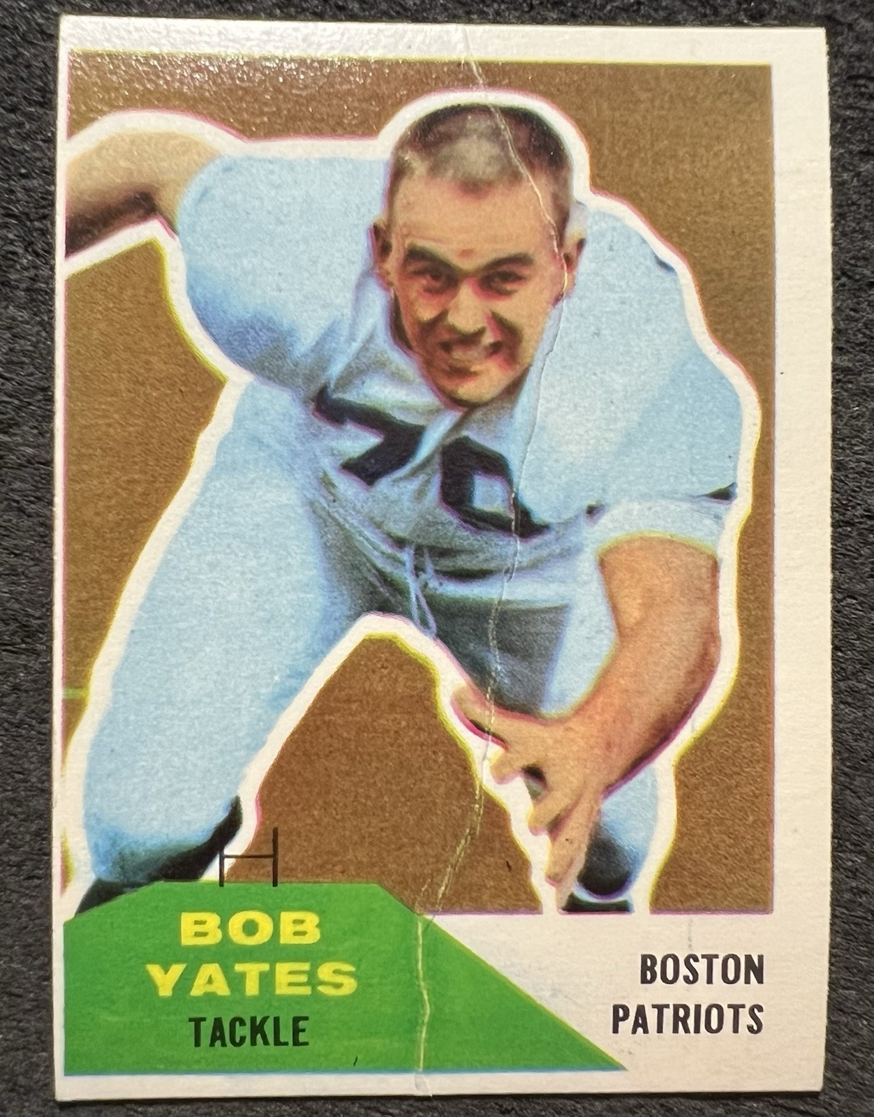 Bob Yates #36 Football Cards 1960 Fleer trading card — raw and PSA graded price guide