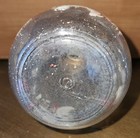 Vintage Miniature Oil Lamp Glass Hand Painted Red White Flowers 7.5" Tall — photo 7