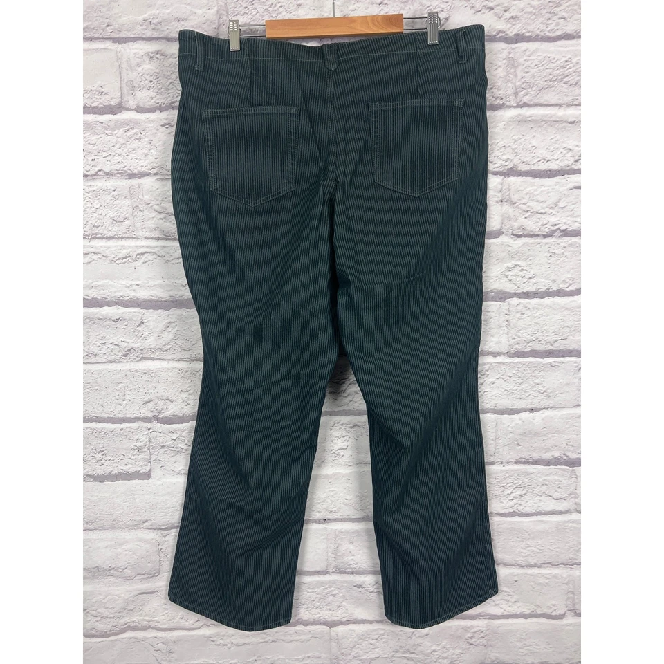 Pantalones elásticos Monroe & Main para mujer 20W carrera náutica costera a rayas Foto 4 de 4