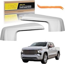 Chrome ABS Mirror Covers for 2019-2025 Chevy Silverado 1500 GMC Sierra 1500