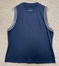 Varley Tank Top Wellings Performance Women L Blue White Stripe