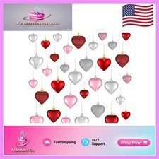 Charming Valentine's Day Heart Hanging Ornaments - 30 Baubles for All Occasions