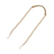 47" Iron Flat Chain Strap Purse Shoulder DIY Replacement Beige Gold 