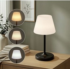 Cordless Table Lamp, Waterproof Shower Lamp, 4000mAh Rechargeable Table Black