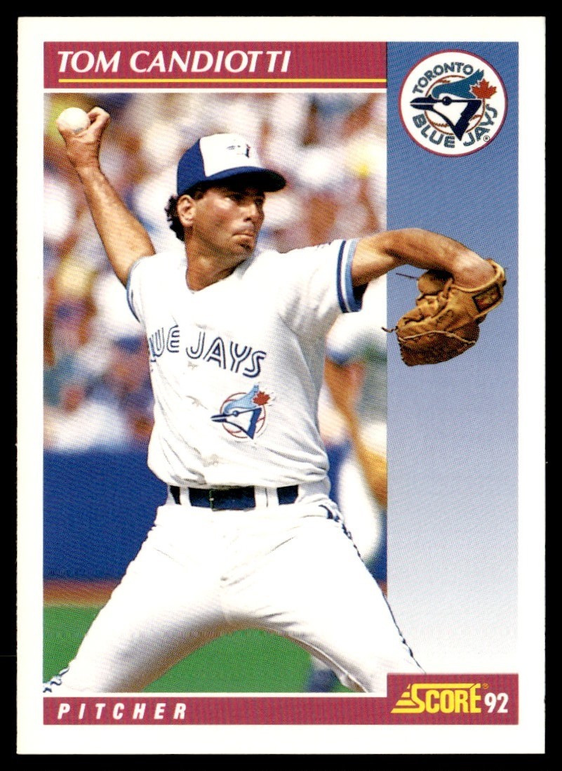 1992 Score Tom Candiotti Toronto Blue Jays #575