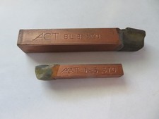 2 pcs ACT American Carbide BL-8 & D-5 Grade 370 Brazed Lathe Tool Bits USA