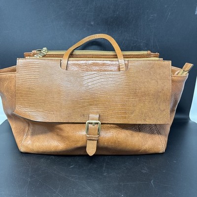 Massimo Dutti Soft Leather  Handbag  Camel Color