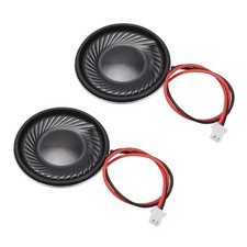 1W 8 Ohm Magnetic Speaker 28mm Loudspeaker w PH2.0/1.25mm-2P Terminal line 2pcs