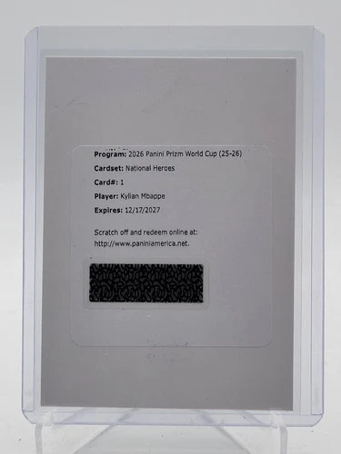Kylian Mbapp 2025 Panini Prizm Kylian Mbapp #1 Auto