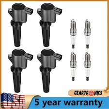 4 Ignition Coil & Spark Plug Set for 2009-2020 Ford Fusion Escape FD505 2.0 2.5L
