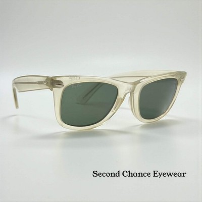 [希少ビンテージ]B&L RAY-BAN USA WAYFARER 5022 B&L Ray-Ban VINTAGE Wayfarer 5022 Crystal Clear Sunglasses w