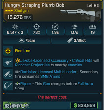 Borderlands 4 PLUMB BOB SHOTGUN JAKOBS SMG AM...