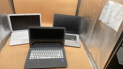 HP Chromebook 14-db0030nr 14-cb112wm & 14 G4 Intel Laptop No HDD Lot of 3