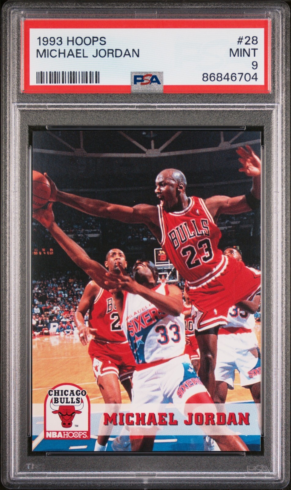 PSA 9 MINT 1993 HOOPS MICHAEL JORDAN #28 BULLS B201
