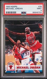 PSA 9 MINT 1993 HOOPS MICHAEL JORDAN #28 BULLS B201