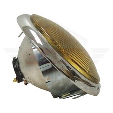 1956-1965 Porsche 356a B C Headlight Assy Slopping Style Amber Lens 66463110107