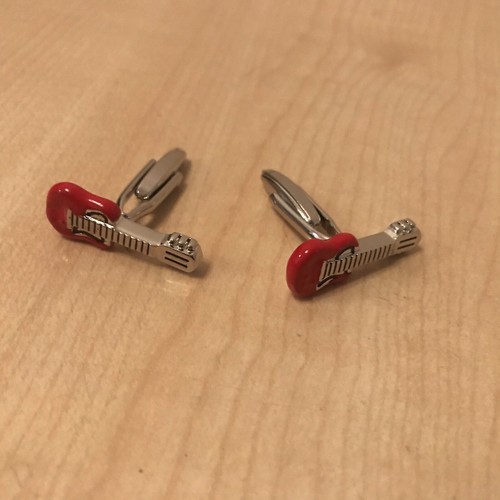 BOUTONS DE MANCHETTE GUITARE ÉLECTRIQUE BONNE QUALITÉ LIVRAISON GRATUITE UK PAIRE NEUVE - Photo 10/12
