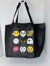 Perfectly Posh Black Halloween Shopping Bag Bat Mummy Ghost Vampire Pumpkin NEW