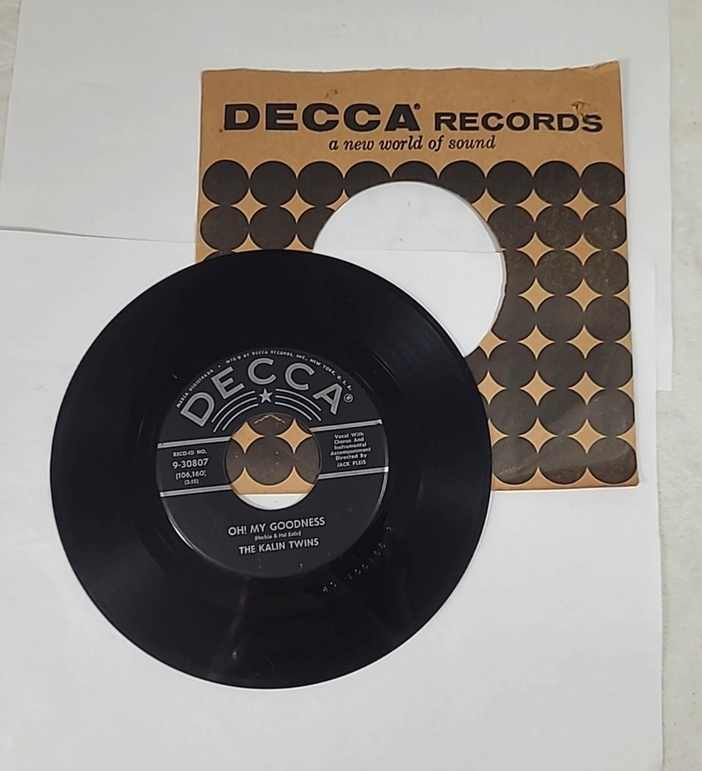 The Kalin Twins - Its Only The Beginning - Decca 45 rpm 9