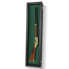 Rifle Display Case -  Lockable Case -  basswood Case  -  100% UV protection