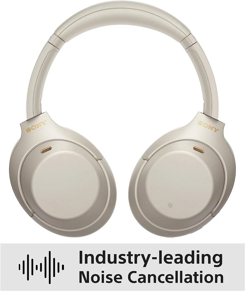 Sony WH-1000XM4 Wireless Noise Cancelling Over Ear style Headphones Silver B - Image 2 of 4