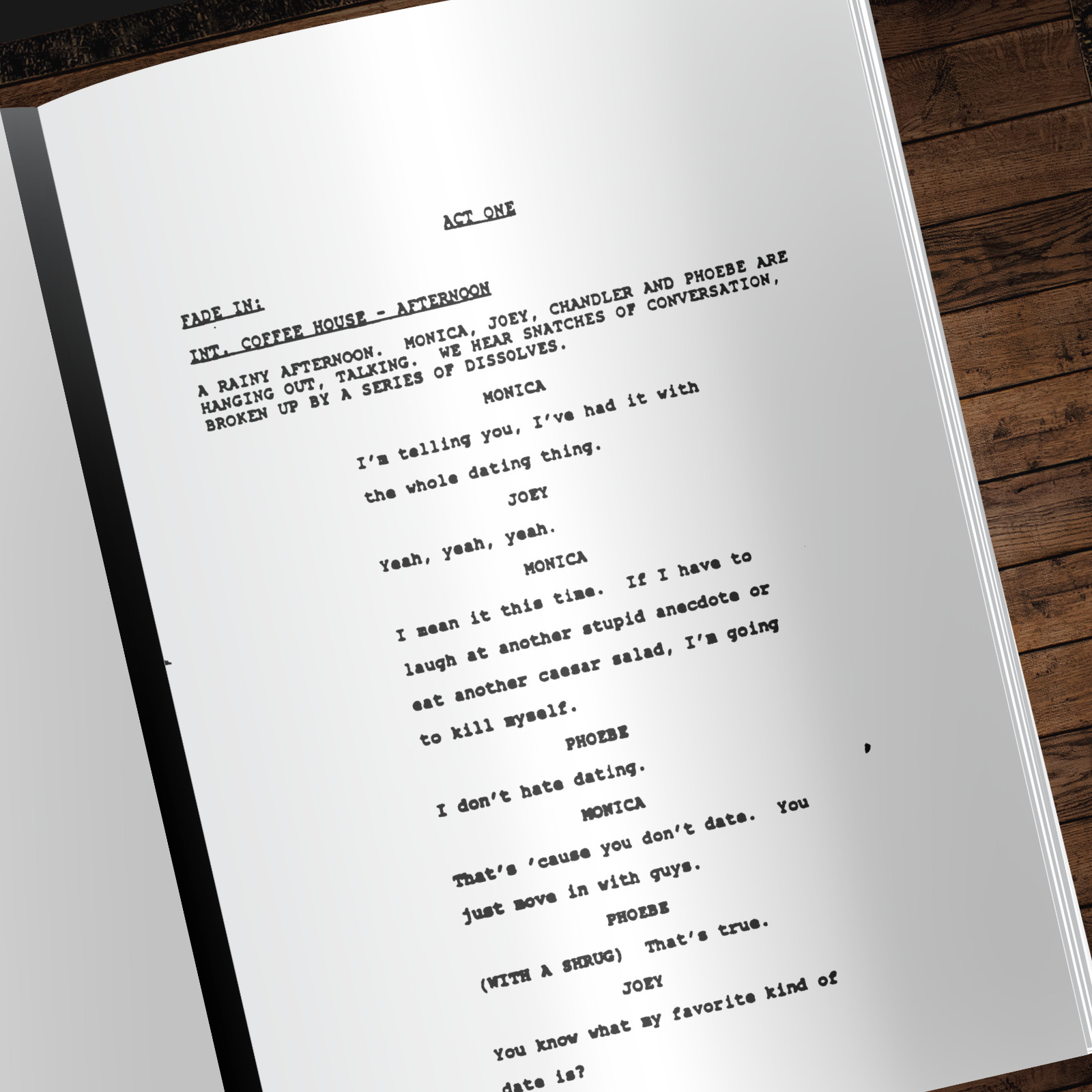 Friends Pilot EP Script Autograph Signed Reprints Friends Pilot Script