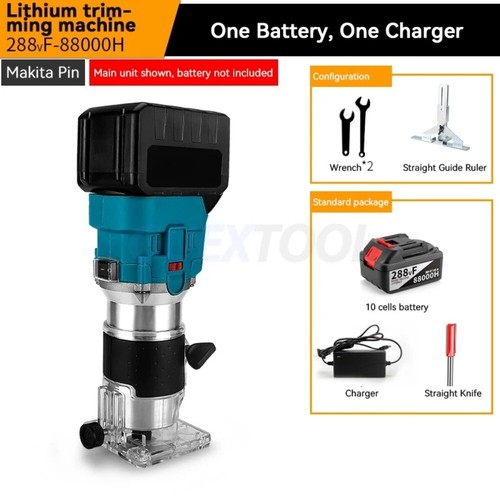 Decespugliatore Brushless Ricaricabile Lavorazione Legno Scanalatrice (10 Batterie) - Foto 1 di 10