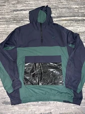 NIKE Liverpool FC Soccer Hooded Anorak Jacket NWOT Pro Green / Black Size Large