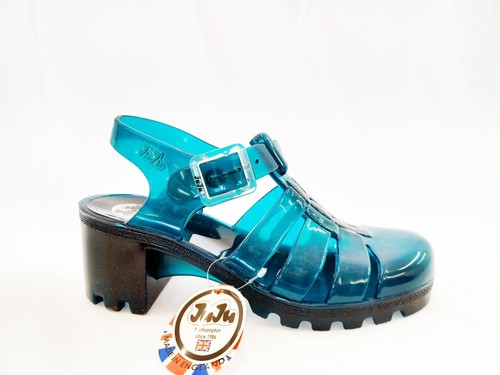 Ladies jelly shoes heels sandals holiday beach party glitter women - JUJU Babe - Picture 24 of 50