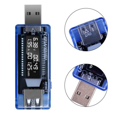 Digital USB Power Meter Voltage and Current Measurement Accuracy 3 20V Range