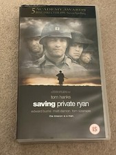 SAVING PRIVATE RYAN 1998 FILM STARRING TOM HANKS 1999 VHS VIDEO TAPE UK PAL