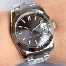 Tandorio Polish Bezel Nologo 39mm NH35 Automatic Men Watch Date Cyclop Sapphire