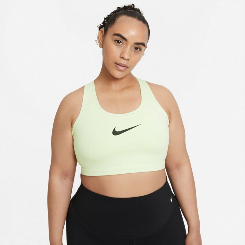 Nike Women's 1X Plus Size Lime Ice/Black Dri-Fit Sports Bra